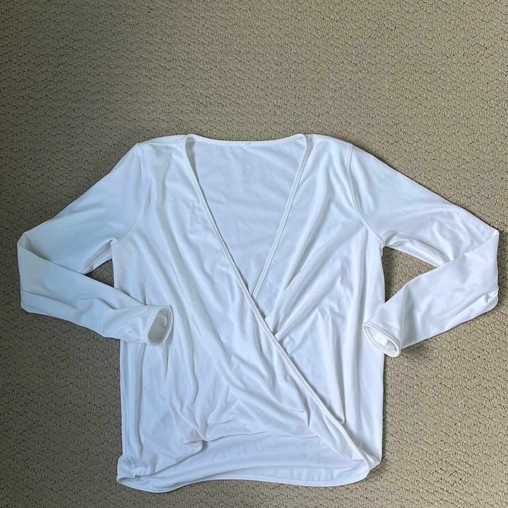 White Lululemon crossover top!